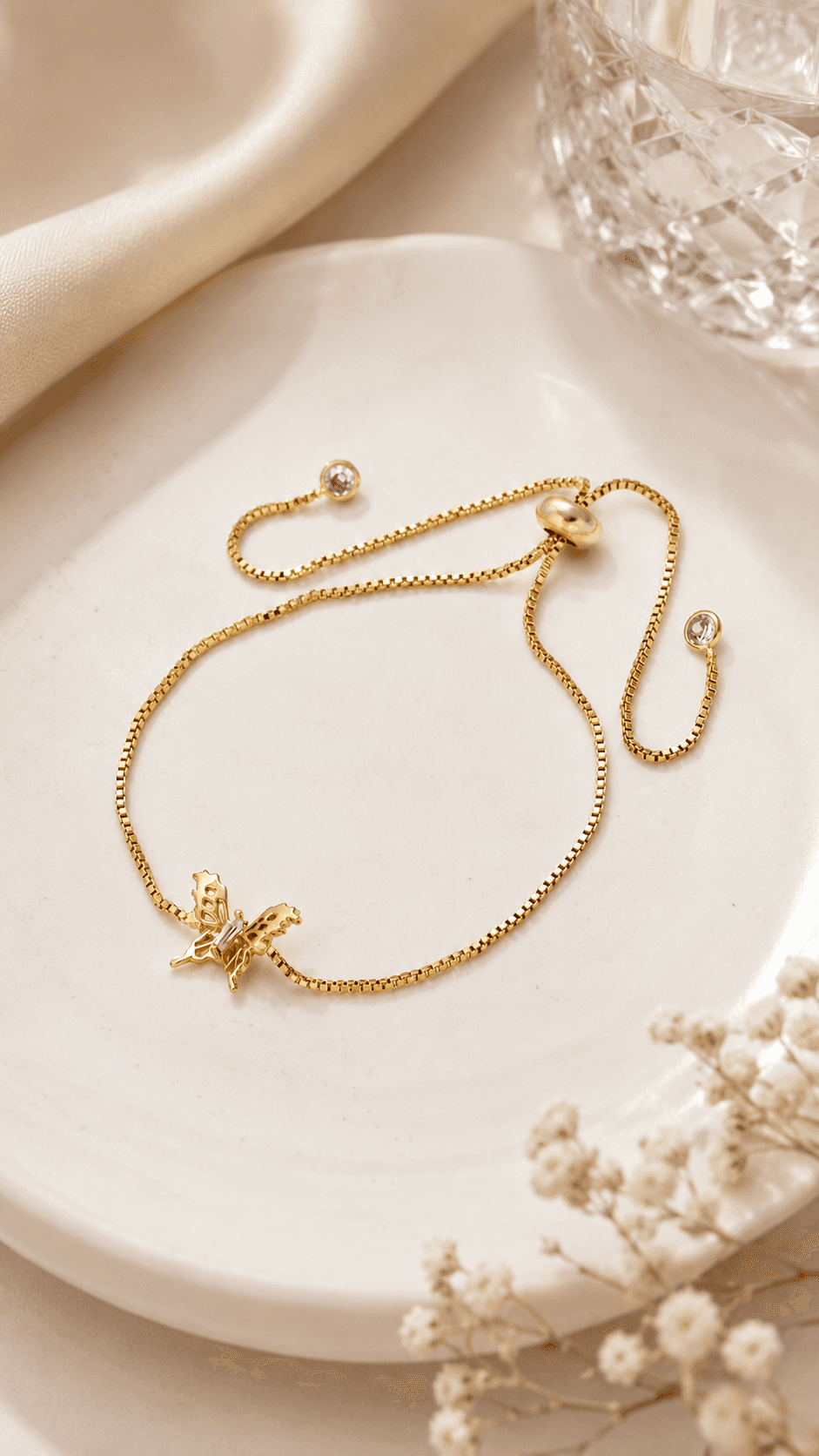 Pulsera mariposa circon, imagen 1