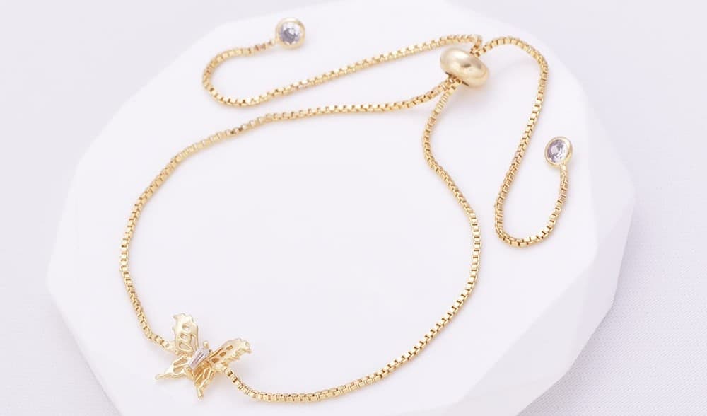 Pulsera mariposa circon