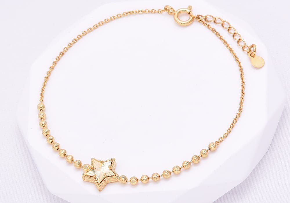 Pulsera estrella rodinada